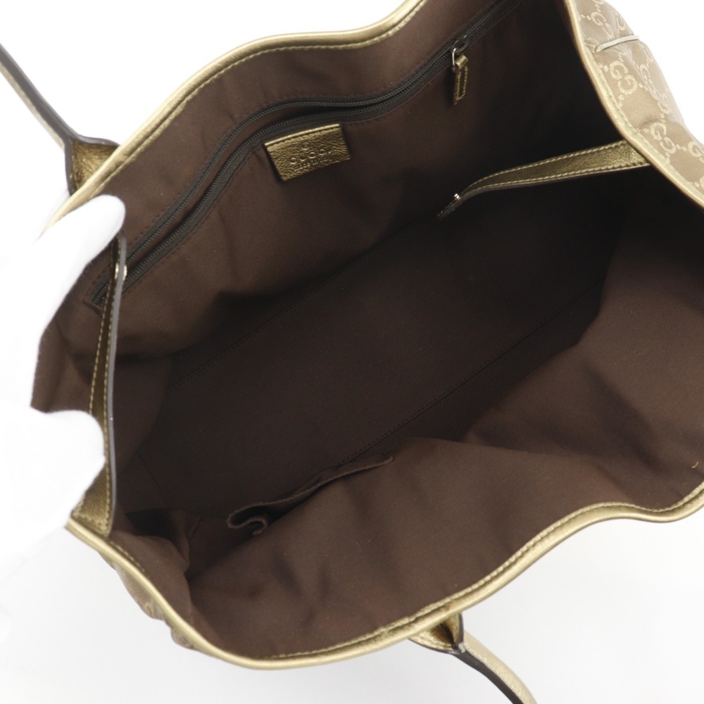 GUCCI Authentic Gold Canvas Tote Bag - Picture 6 of 16